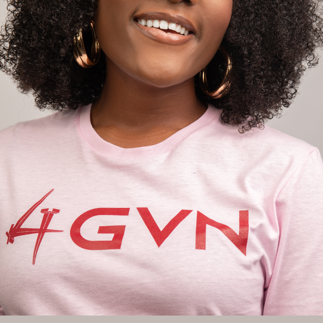 4GVN | Short Sleeve Tee | Pastel Pink