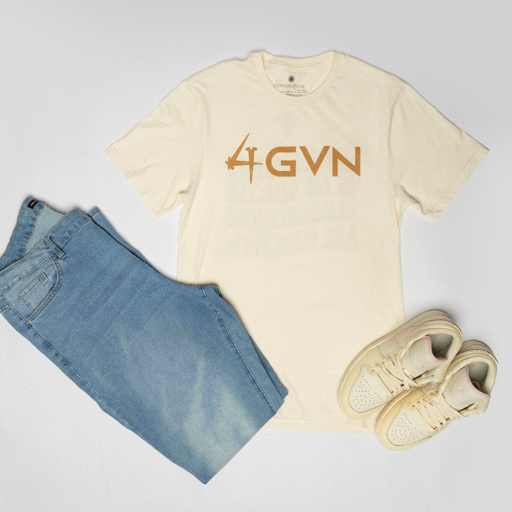 4GVN | Short Sleeve Tee | Natural