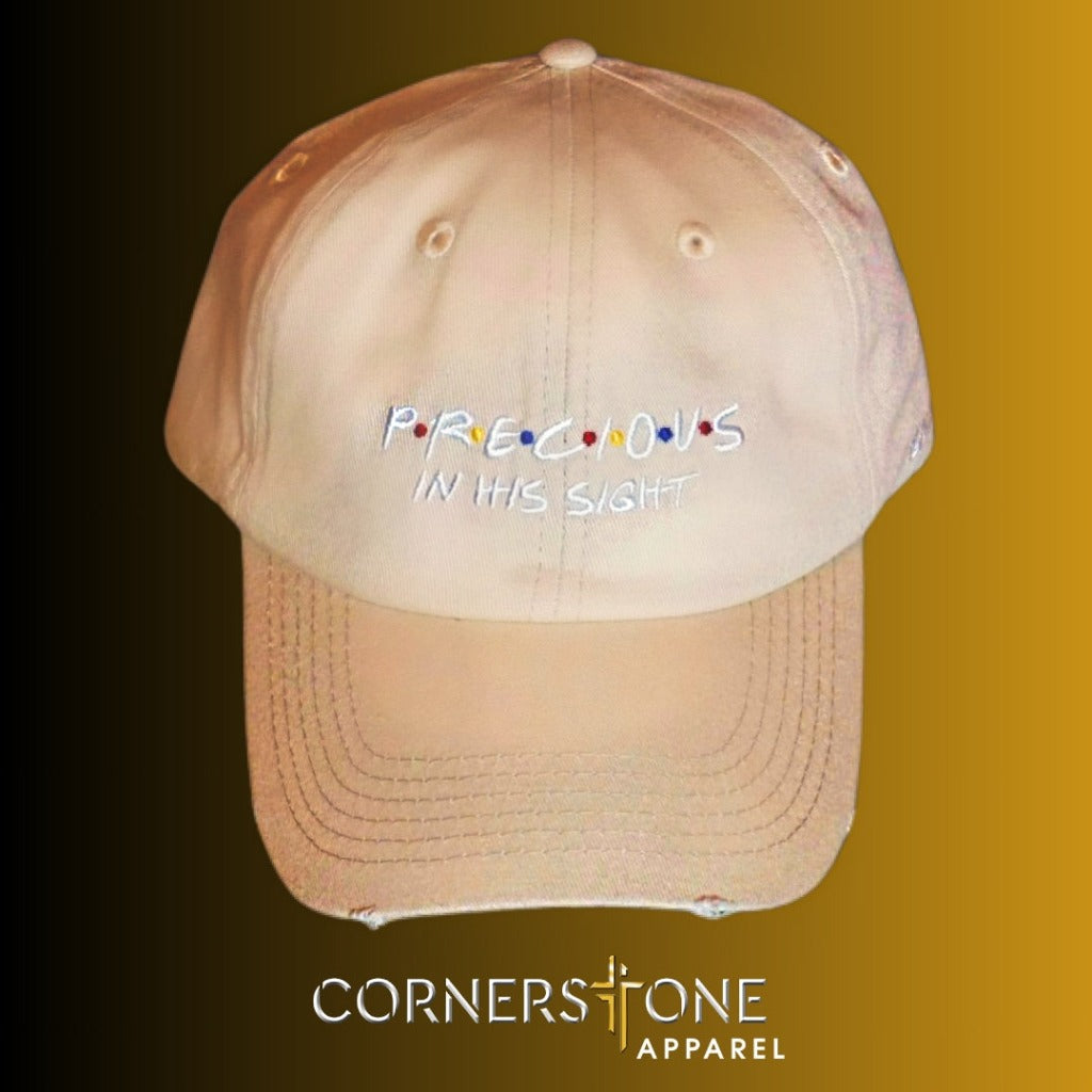 "Precious" Dad Hat | Khaki Denim