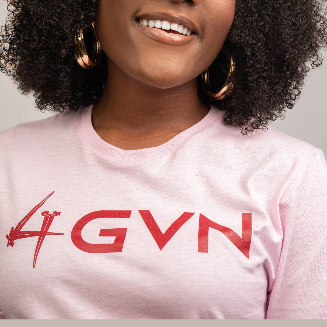 4GVN  | Short Sleeve Tee | Pastel Pink