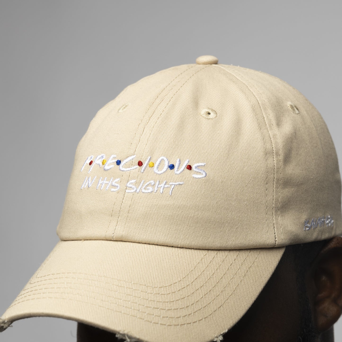 "Precious" Dad Hat | Khaki Denim