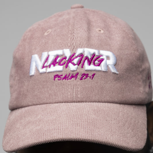 "NEVER LACKING" Dad Hat | Mauve Berry