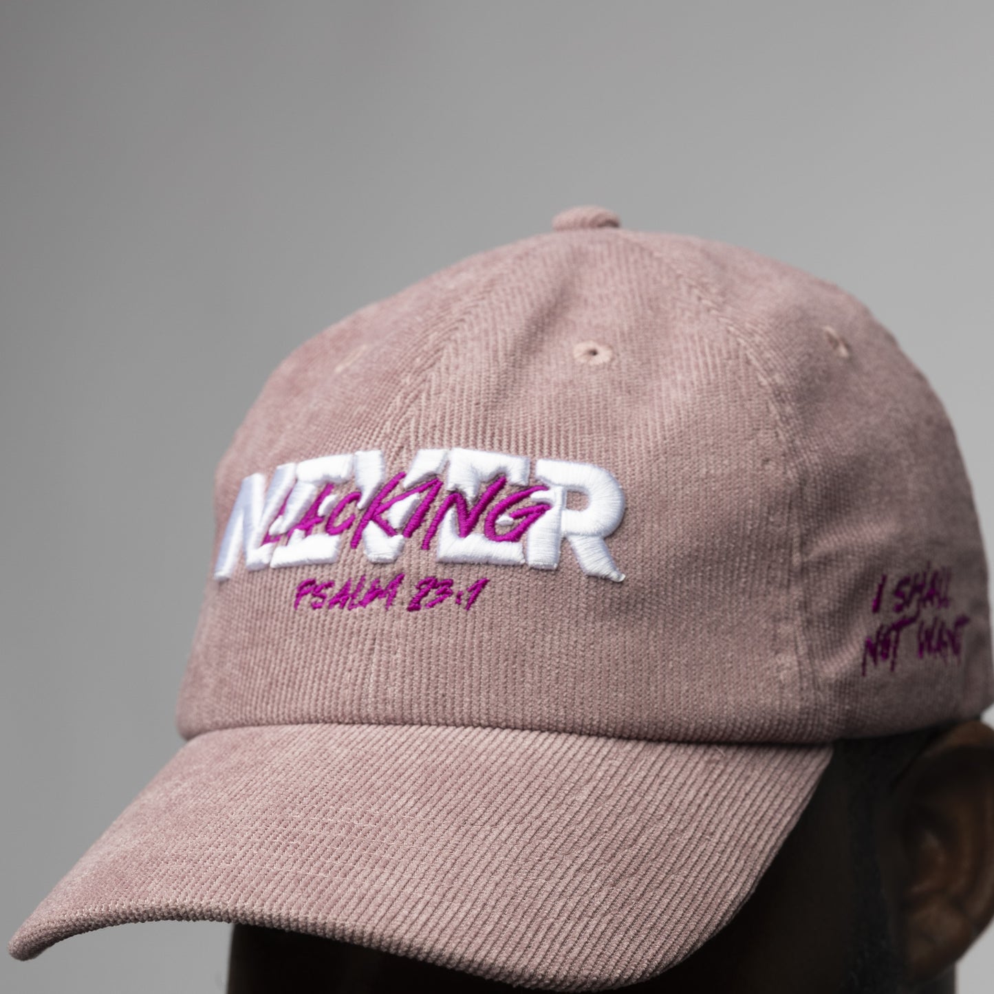 "NEVER LACKING" Dad Hat | Mauve Berry