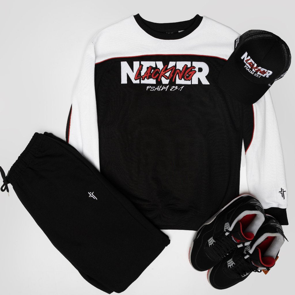 "Never Lacking" | Pullover | Black